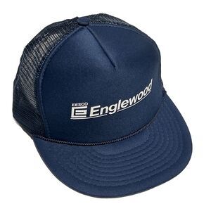 EESCO Englewood Blue Men's Hat Snapback Adjustable Ball Cap Baseball Trucker